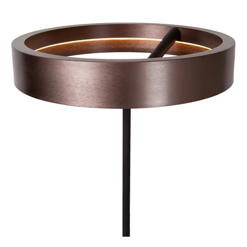 Lucide LEONARD - Vloerlamp - Ø 40 cm - LED - CCT - 1x24W 2200K/3000K - Koffie - Vibes - detail 2